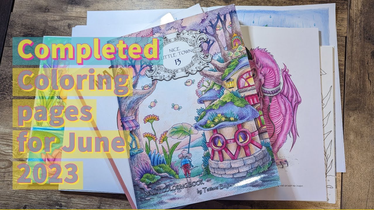 June 2023 Completed Coloring Pages