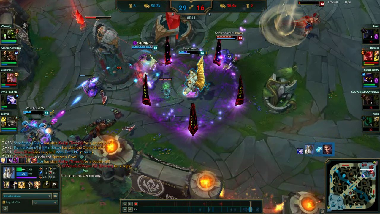 Galio PENTAKILL!!!