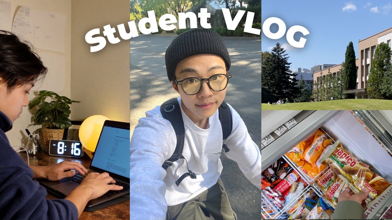 【vlog】ICU生の課題が多すぎるproductiveに過ごしたい日常｜📚