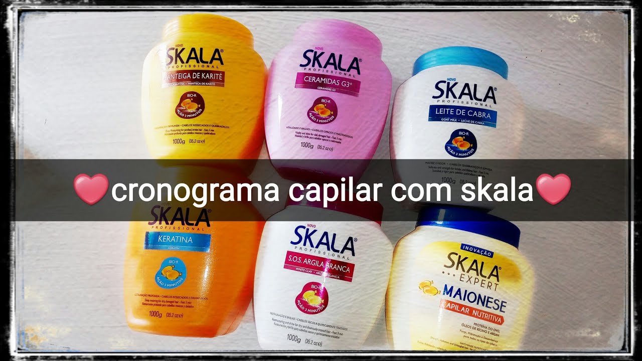 CRONOGRAMA CAPILAR COMPLETO COM SKALA 😍