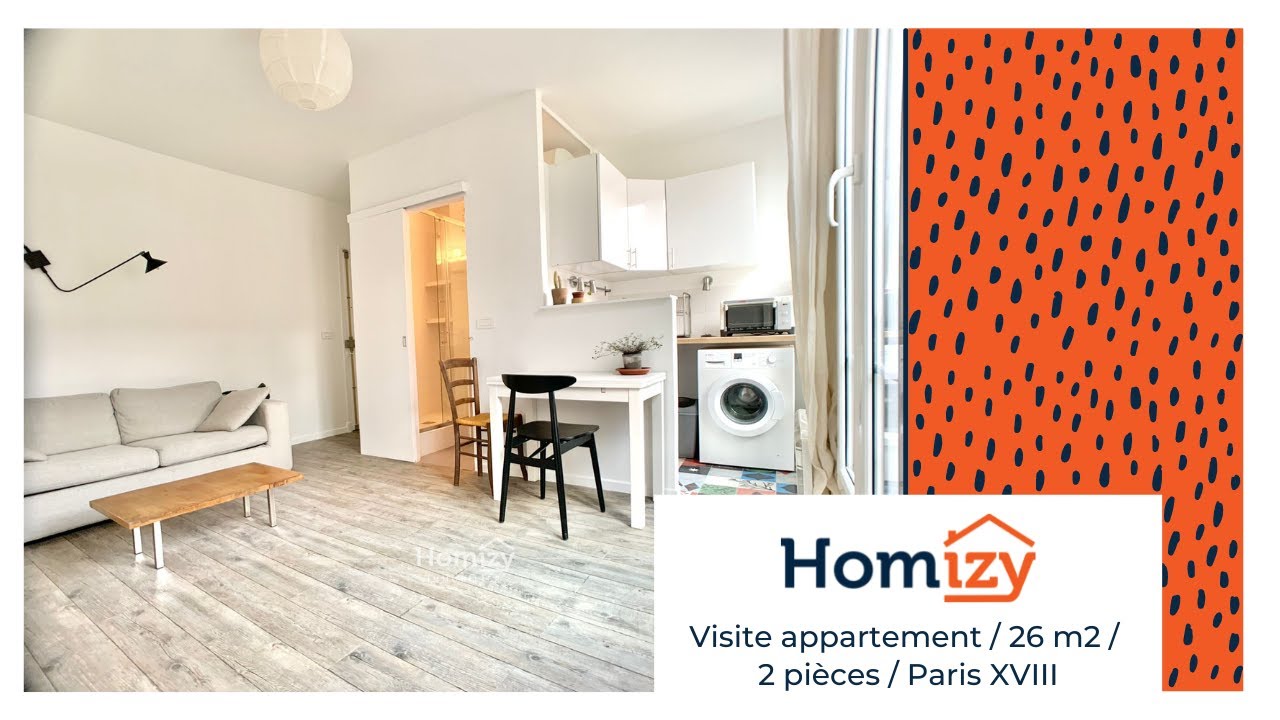 VISITE APPARTEMENT 🏠 2 PIÈCES - 26m2 - PARIS XVIII