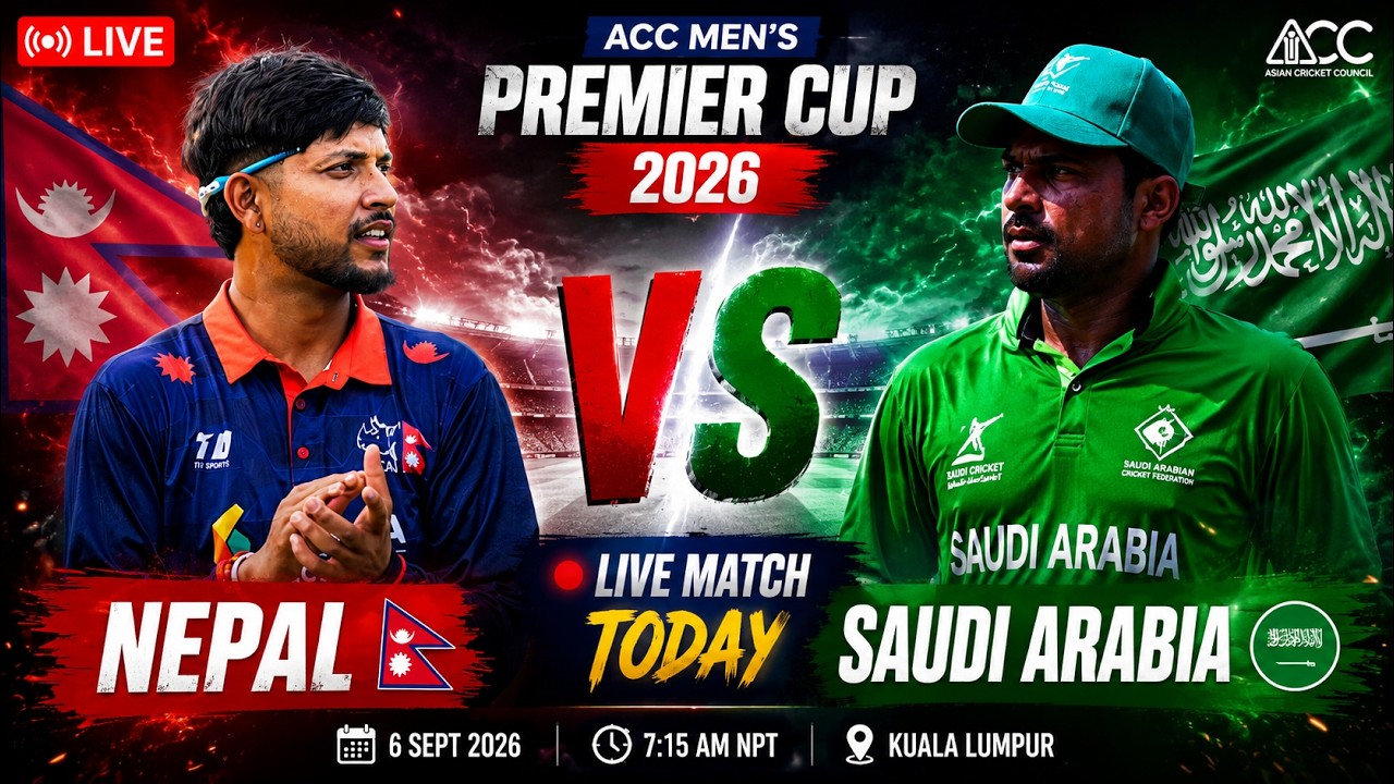 Nepal 🇳🇵 vs Saudi Arabia 🇸🇦 LIVE | ACC Premier Cup 2026 | NEP vs KSA Live Match Today 🏏