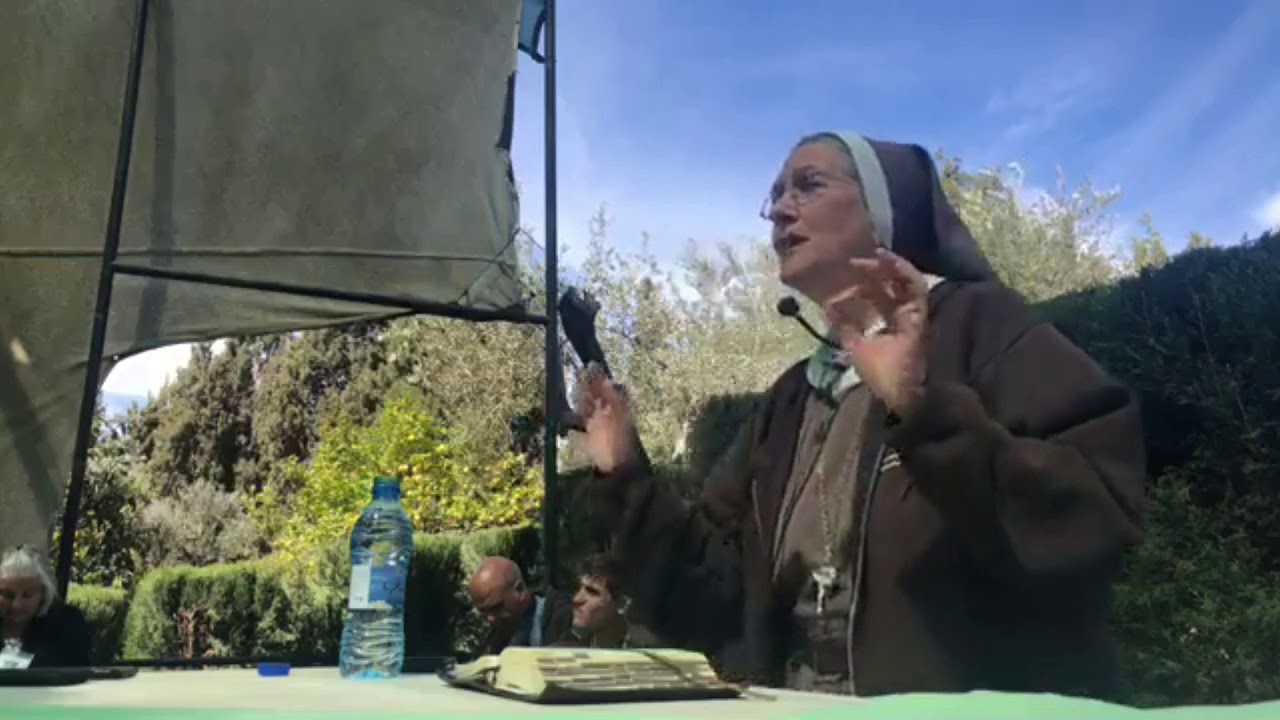 Ense&ntilde;anza con Madre Adela desde Ain Karim donde la Virgen se encuentra con su prima Santa Isabel y