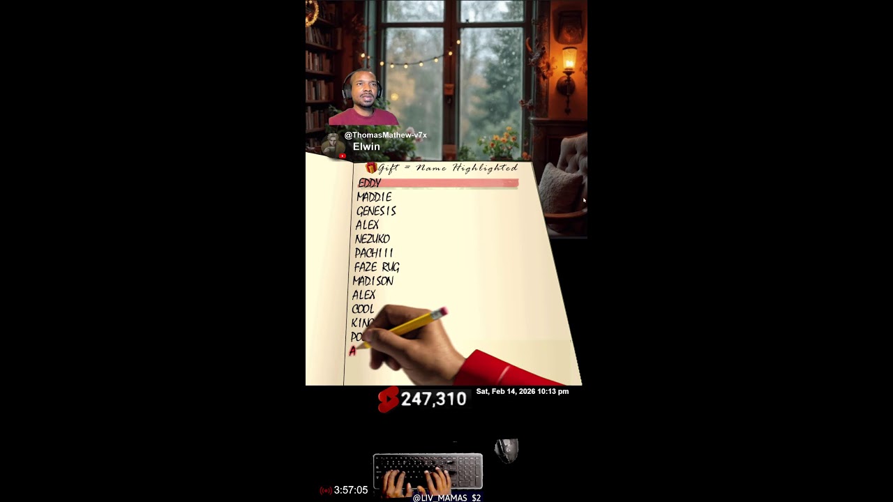 📖 Typing Names LIVE