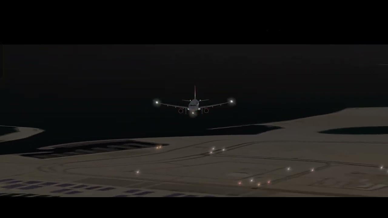 Airbus A319-CEO autopilot landing in dubai international airport in rfs 
