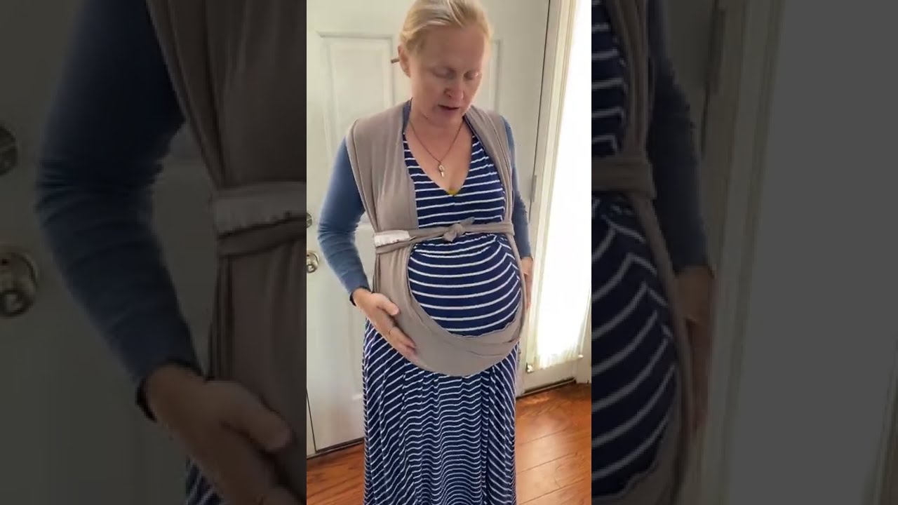 How to Use a Moby Wrap as a Pregnancy Belly Harness