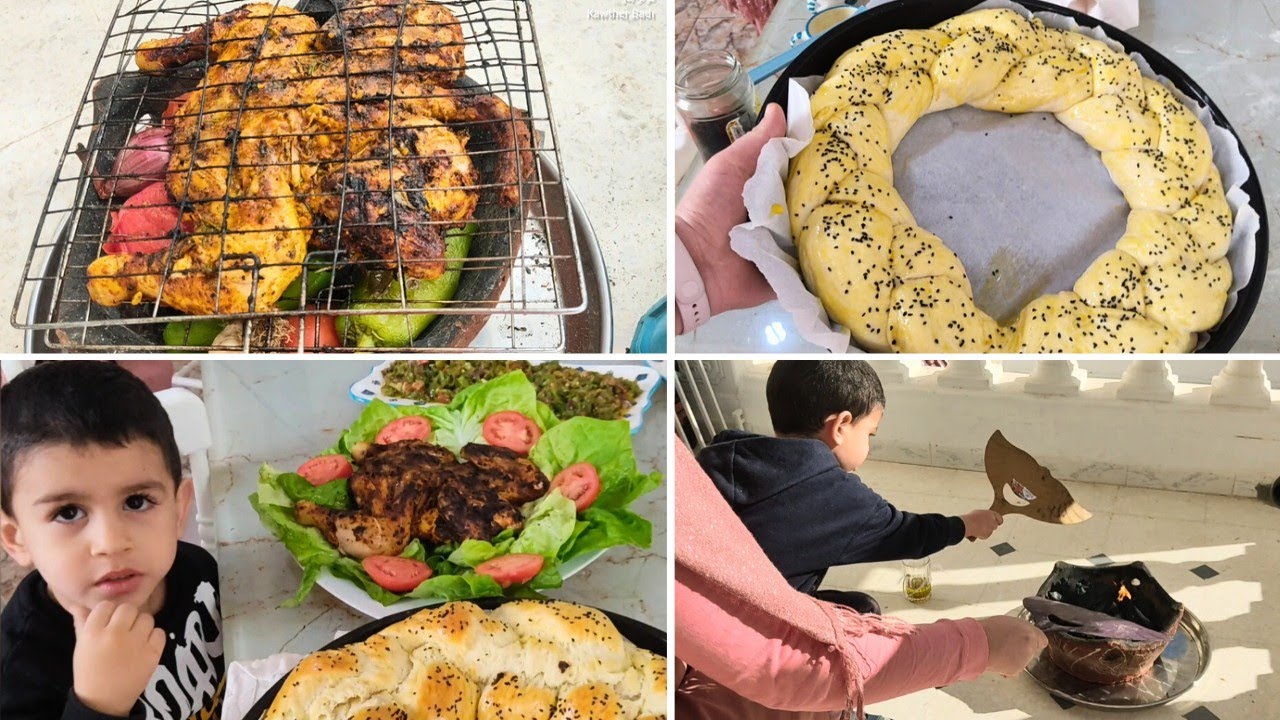 إلي مش مستانس بالبخور تتحرق ... 😅 فطور عالكانون 🐔🔥