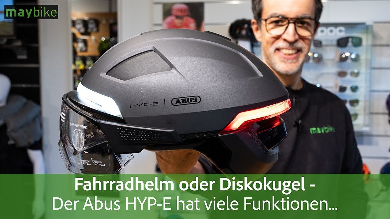 Fahrradhelm oder Diskokugel - Der Abus HYP-E hat viele Funktionen...