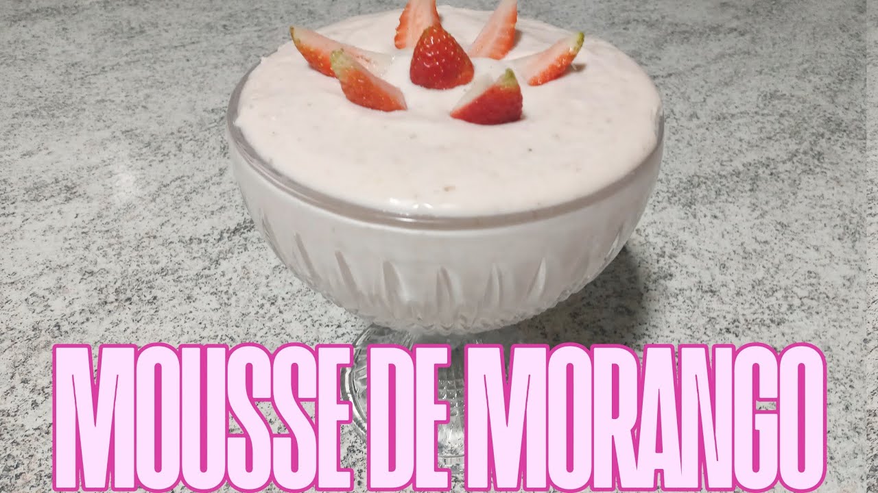 COMO FAZER UMA DELICIOSA MOUSSE DE MORANGO @TheLfonseca
