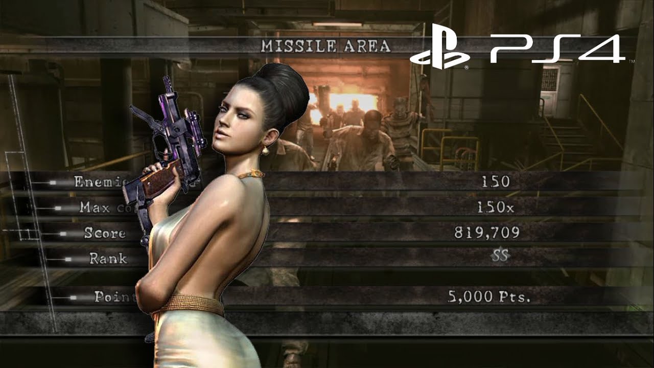 Missile Area Solo 819,709 Excella | Resident Evil 5 PS4 Mercenaries United HD