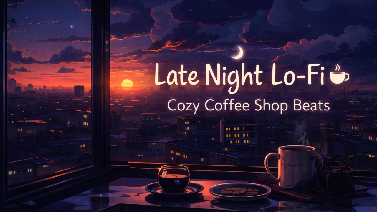 Late Night Lo-Fi ☕ | Cozy Coffee Shop Beats | No Vocals