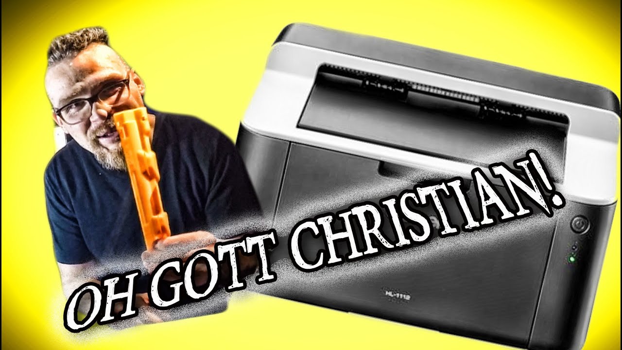 Brother HL 1112 ⏏ Billiger Laserdrucker 50&euro; inkl. Patrone im Test ⏏ Toner wechseln Brother Tutorial!