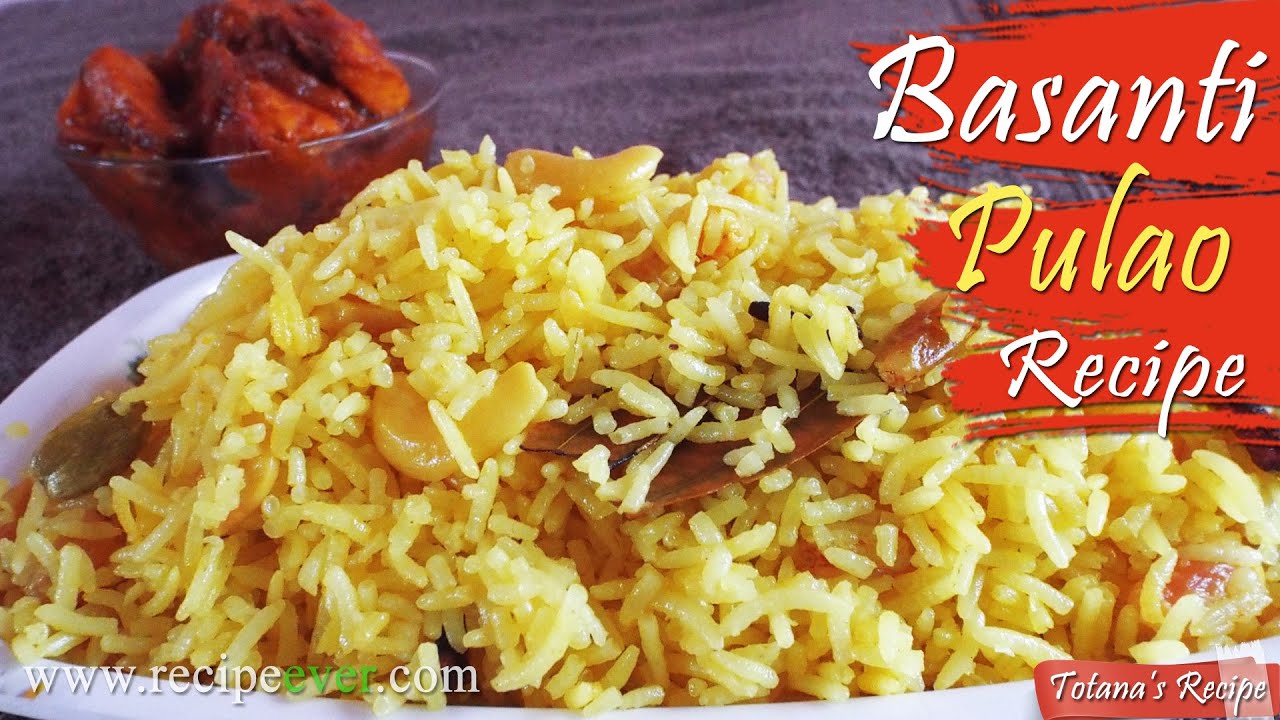 Bengali Basanti Pulao Recipe | Bengali breakfast recipe | Simple Pulao Recipe