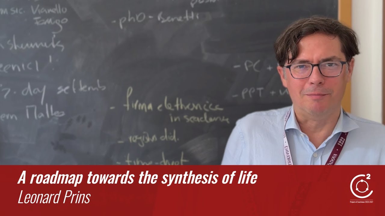 Leonard Prins: A roadmap toward the synthesis of life