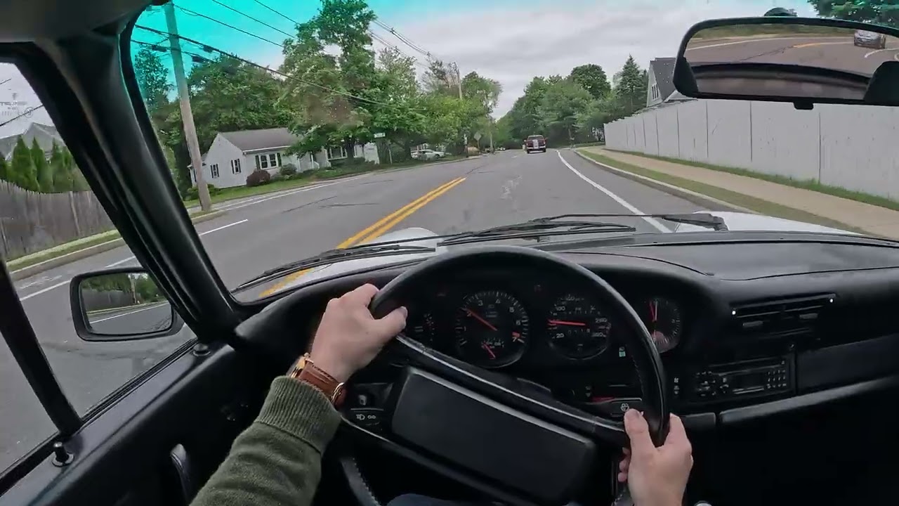1989 Porsche 930 Turbo Cabriolet Driving Video
