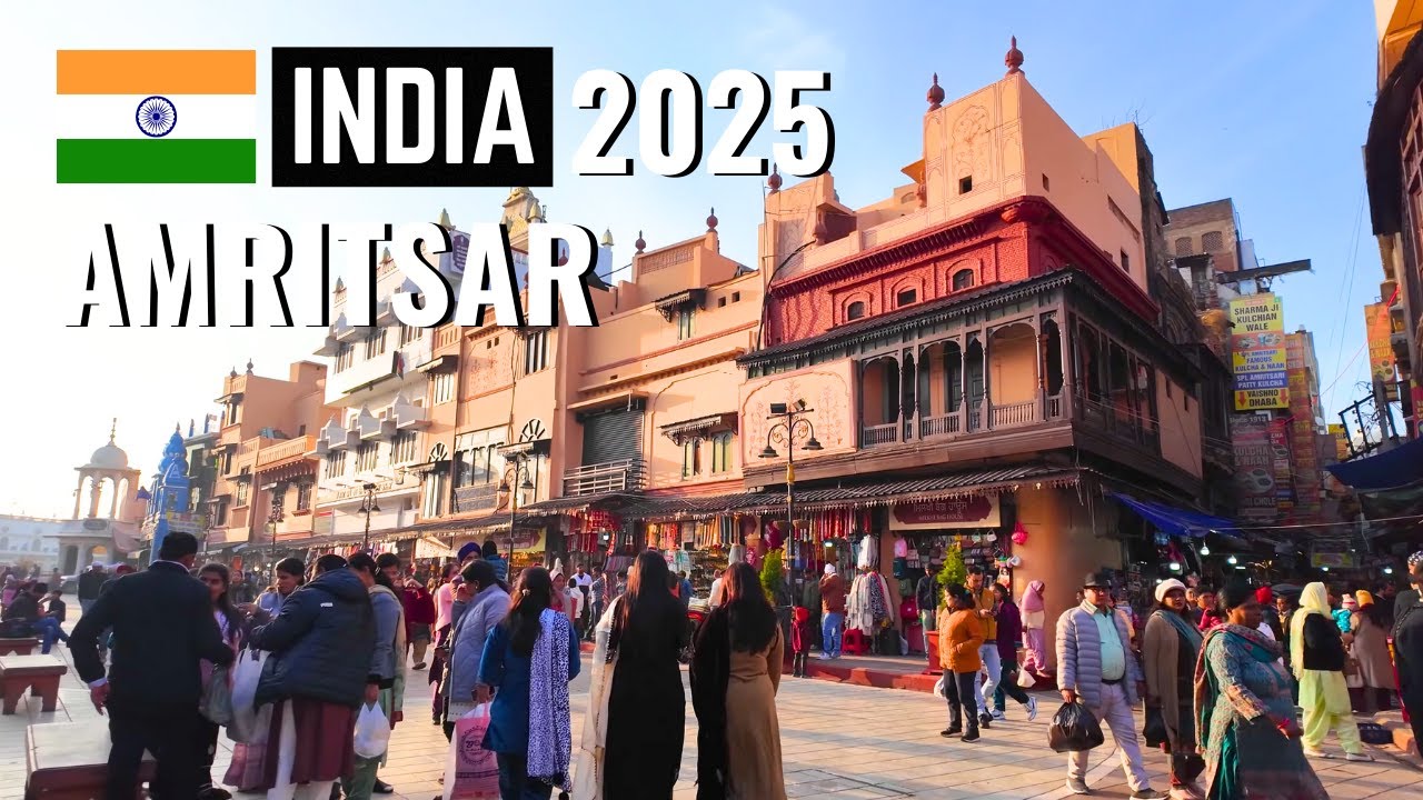 Explore Amritsar in 2025 🇮🇳 - Golden Temple, Street Food & Vibrant Bazaar Tour (4K UHD)