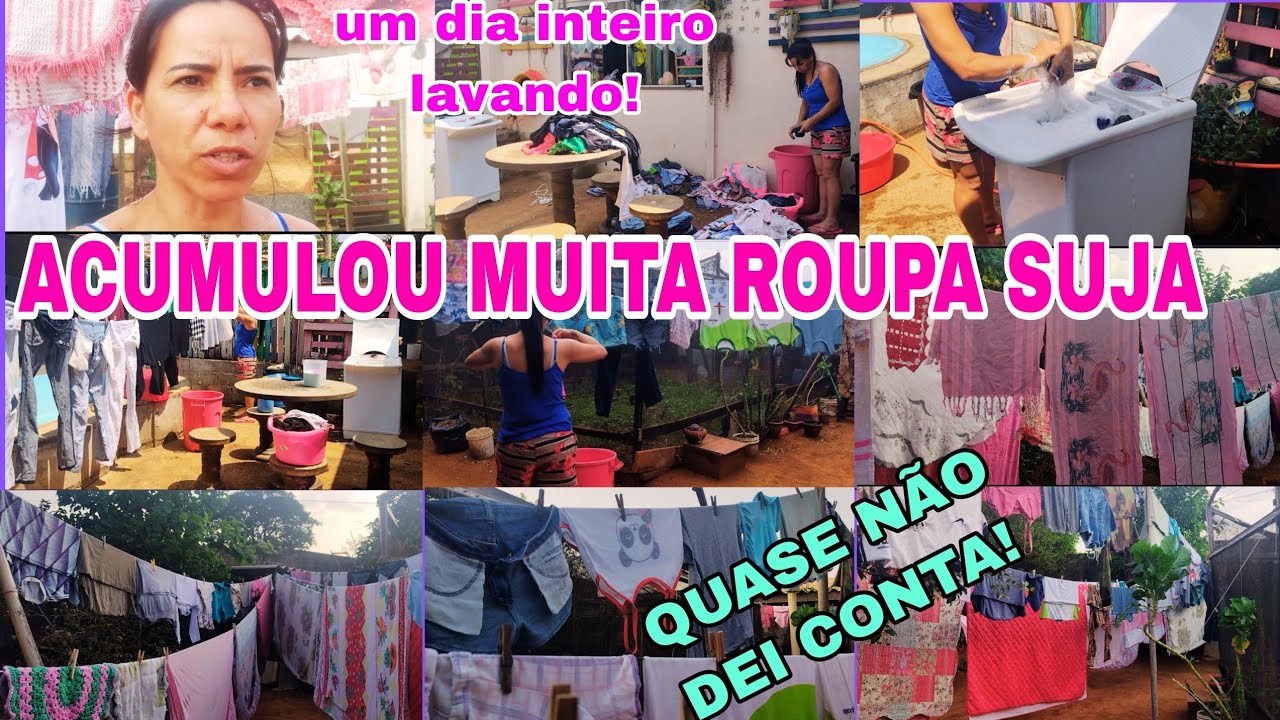 5 DIAS SEM LAVAR ROUPAS 🥵 ACUMULOU MUITA ROUPA SUJA//UM DIA INTEIRO LAVANDO ROUPAS🧼🫧