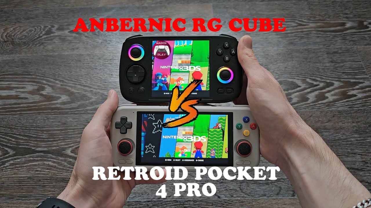 Сравнение Anbernic RG Cube и Retroid Pocket 4 Pro