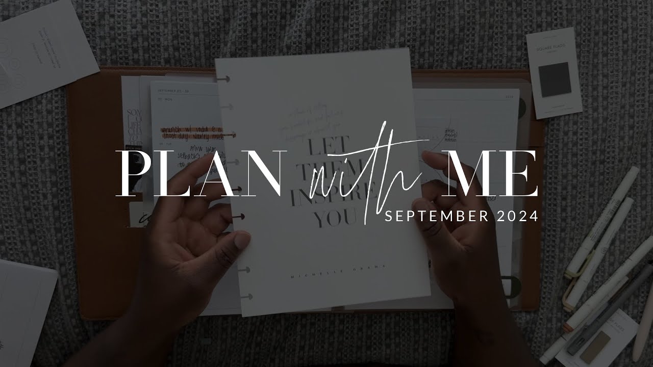 september 2024 plan with me | i made a dashboard + august flipthrough
