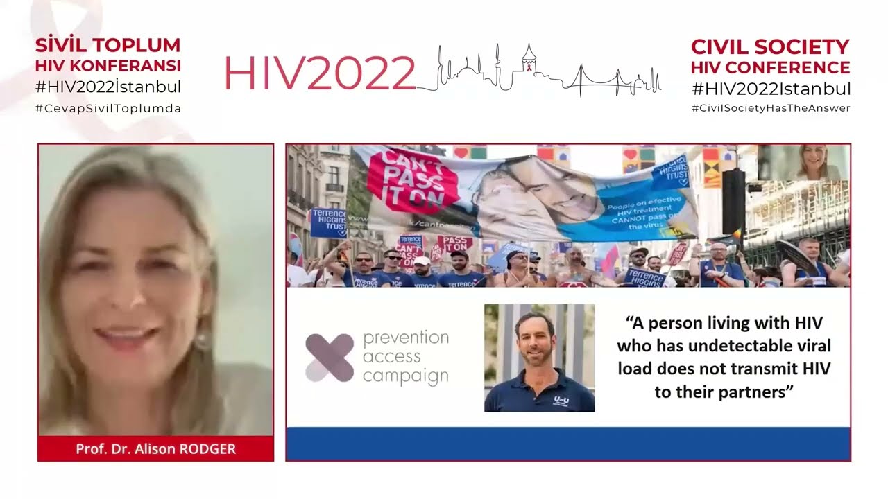 HIVIstanbul2022 I Alison Rodger ile Belirlenemeyen = Bulaştırmayan (U=U) I  2. Gün, 1. Oturum