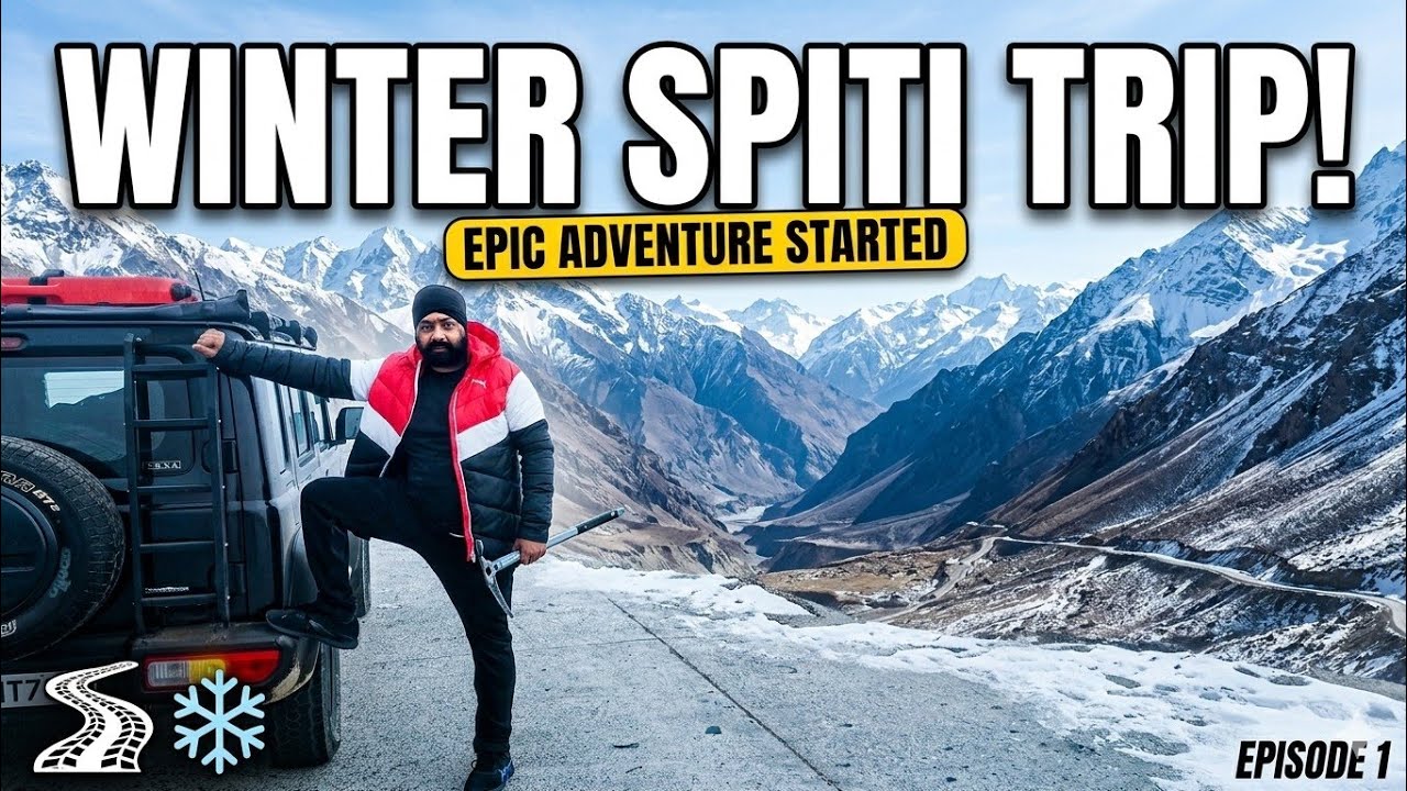Winter Spiti 2026 ❄️ Day 1 | Rohtak to Shimla & Narkanda | Family trip| 