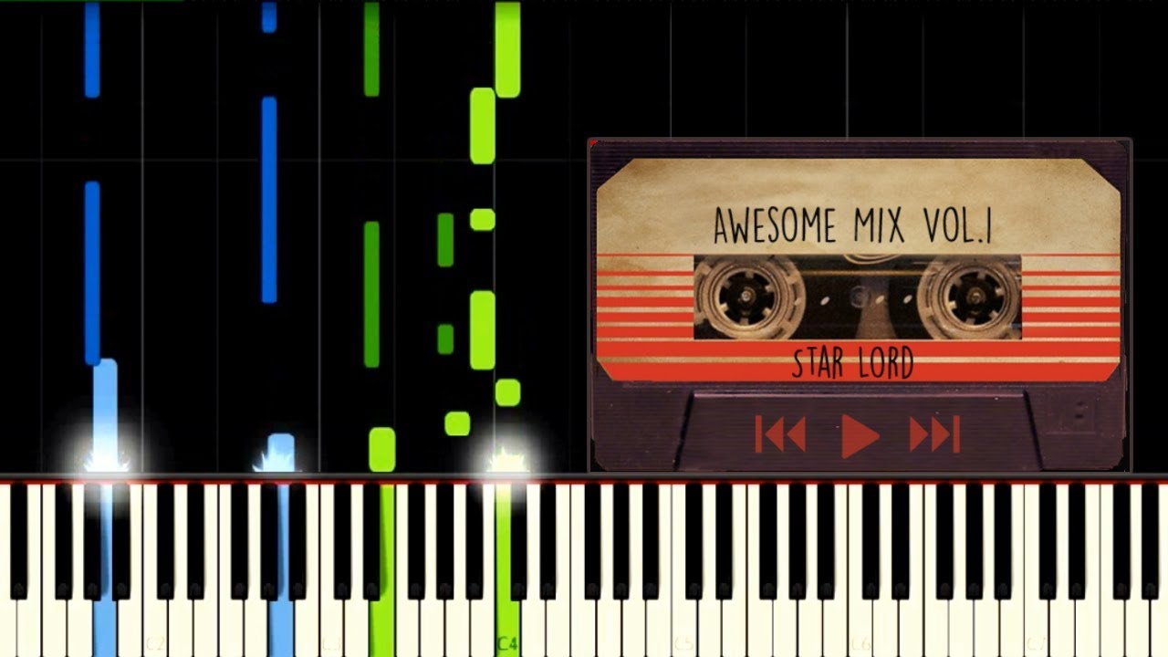 10CC - I'M NOT IN LOVE| Piano cover| Synthesia| Guardians Of The Galaxy