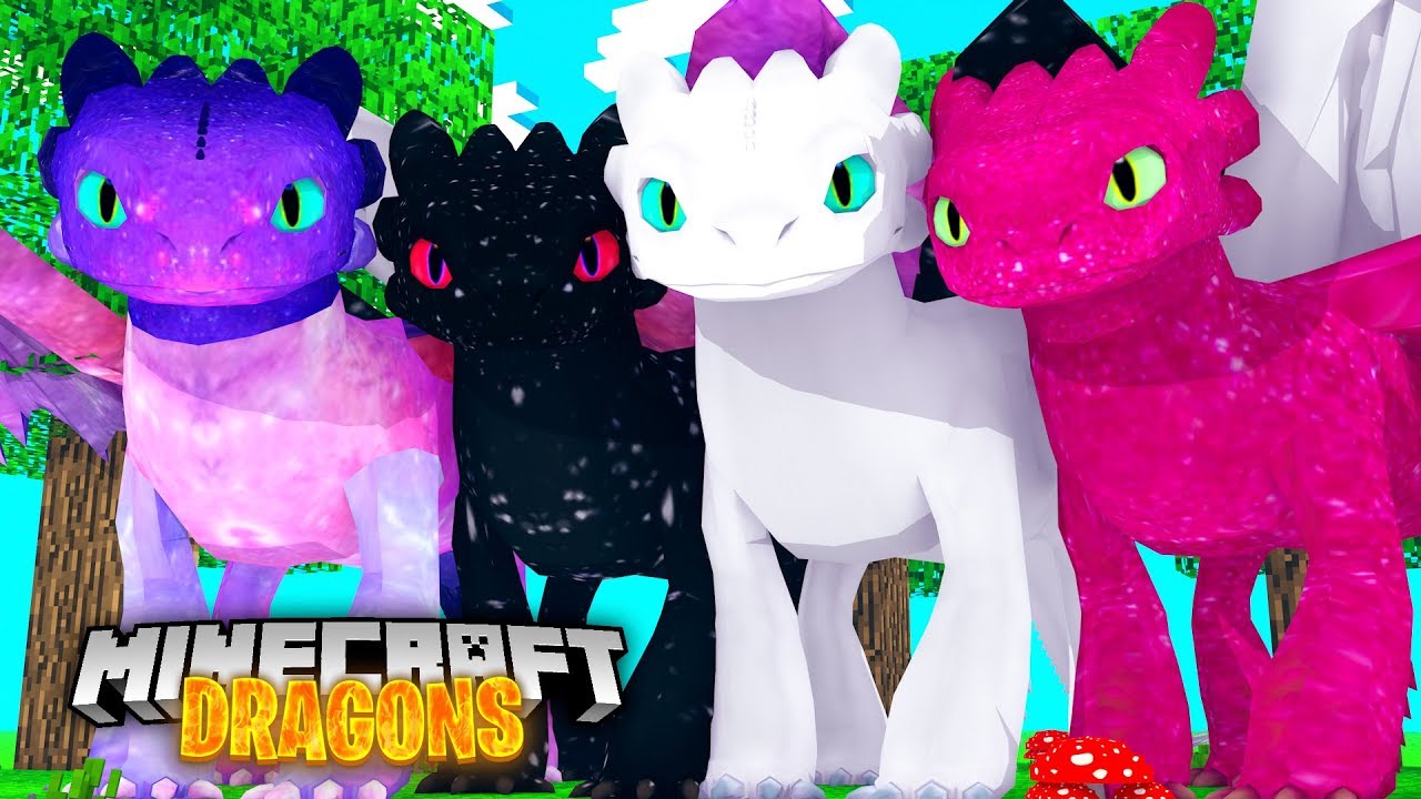 The NIGHTFURY FAMILY are REUNITED! - Minecraft Dragons