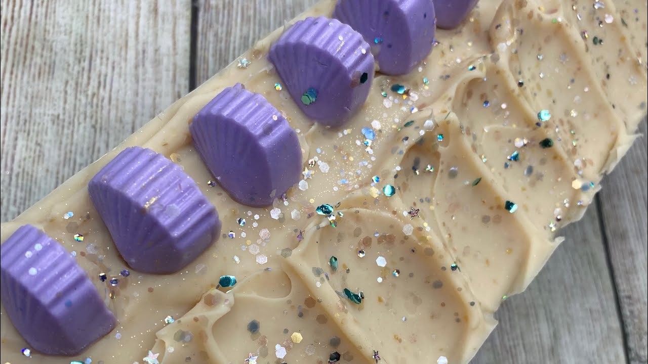 Making of PART OF YOUR WORLD Soap Cold Process Little Mermaid Inspired | Luna Fae Creations