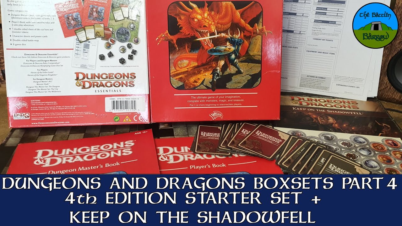 Стартовые наборы Dungeons and Dragons, часть 4: стартовый набор 4-го издания
