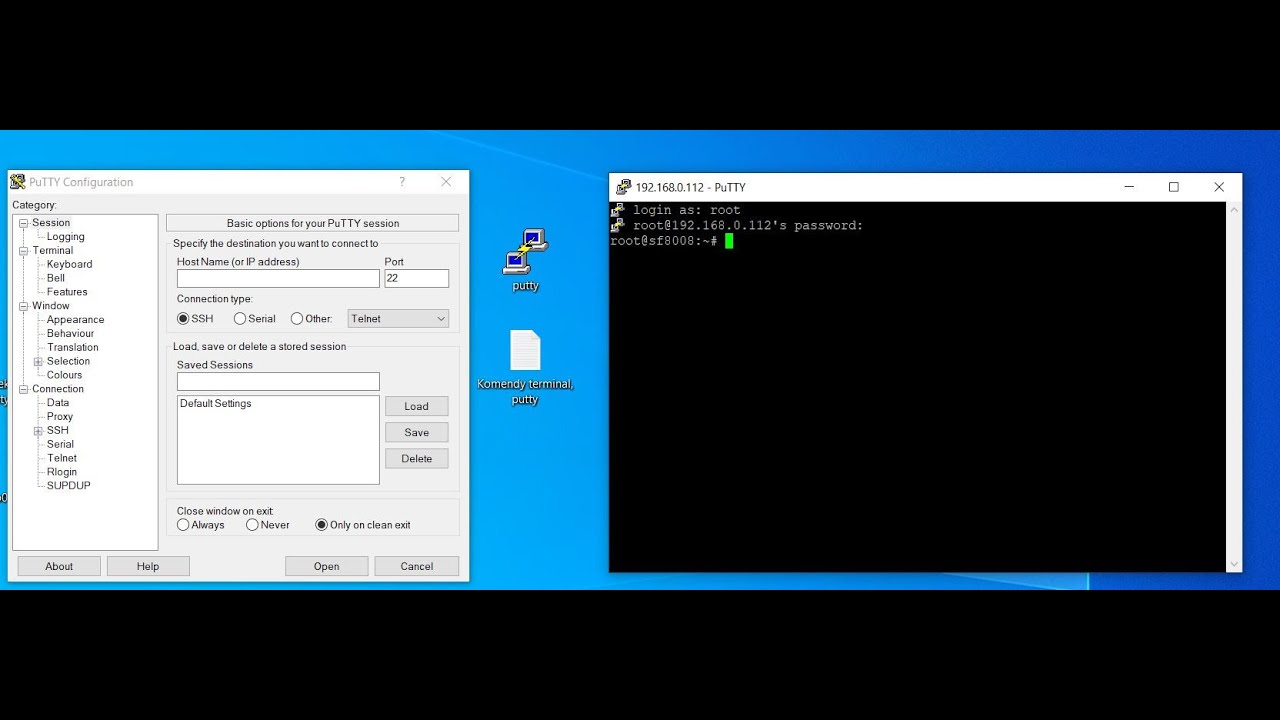 OpenPLI Wgrywanie wtyczek przez putty, terminal