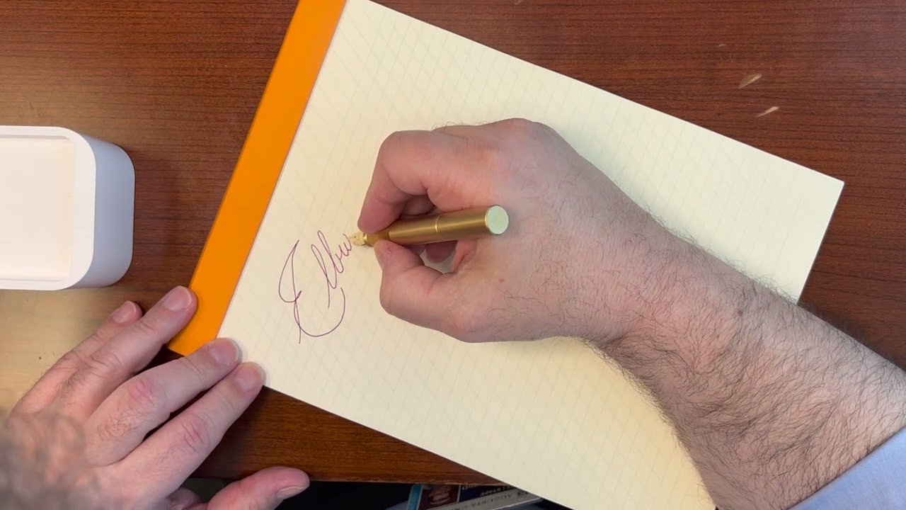 The Elbwood POCKETMASTER Fountain Pen and Writing Demonstration