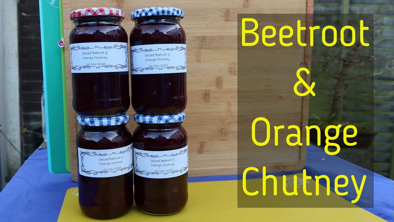 A Lightly Spiced Beetroot and Orange Chutney