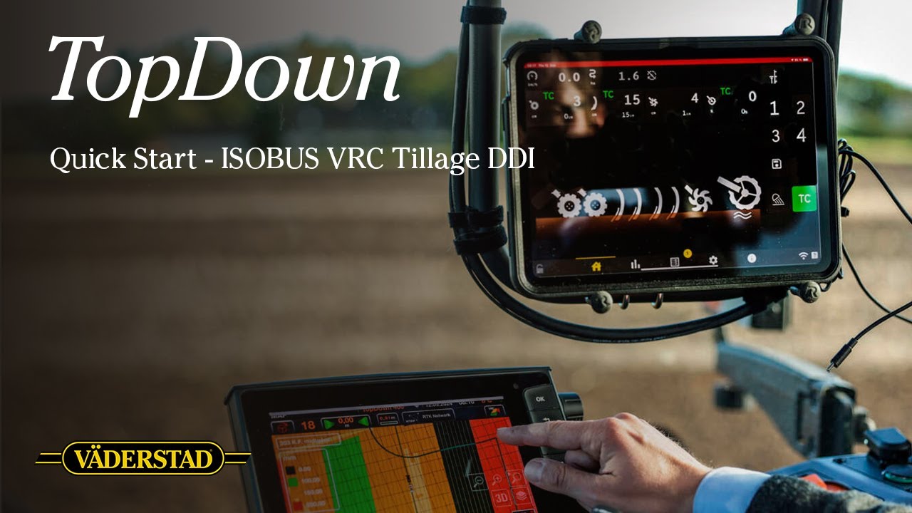 QuickStart - Väderstad TopDown 400-700 E-Services - ISOBUS VRC Tillage DDI