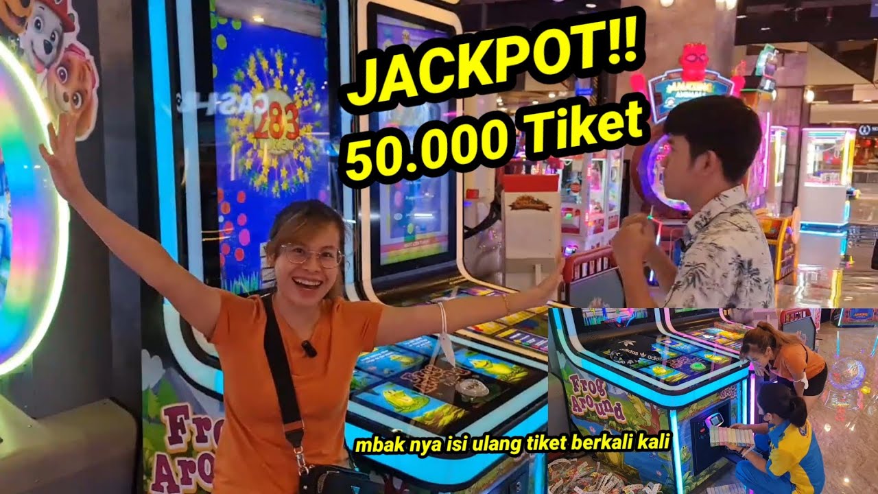 MAIN GAME FROG AROUND DI FUNWORLD MALL CENTRAL PARK DAPAT JACKPOT SAMPAI PULUHAN RIBU TIKET!!
