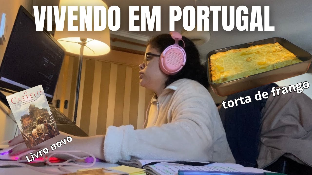 Vida em Portugal: como foi meu dia produtivo + livro grátis e torta de frango
