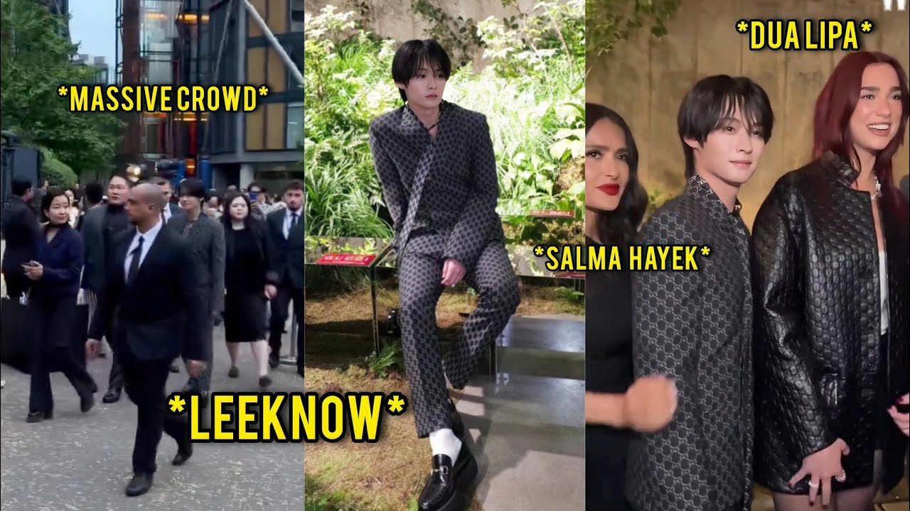 LeeKnow of Stray Kids at the Gucci Cruise  2025 Fashion Show.