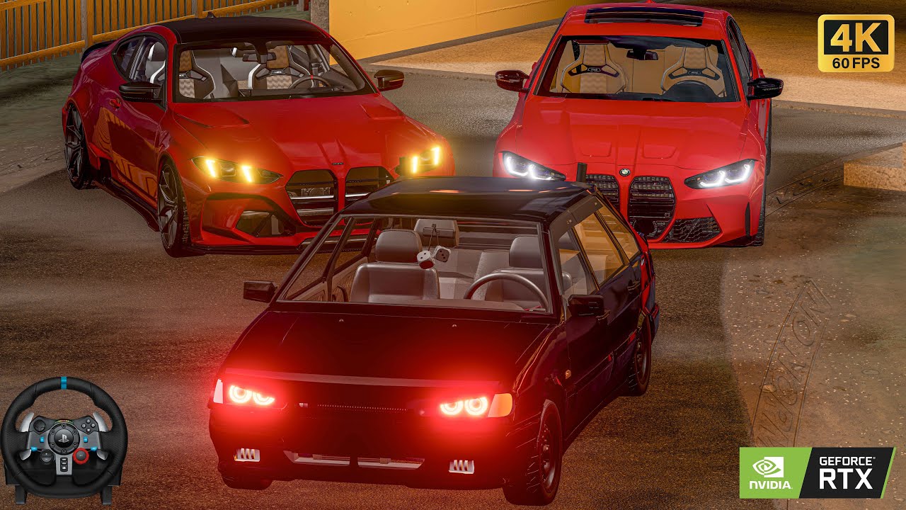 Smart Maşın Vaz2114 Peredok Verdi Qara Adamlar Bmw G80 G81 Hücum| BeamNG.Driver |  #malikbedelov