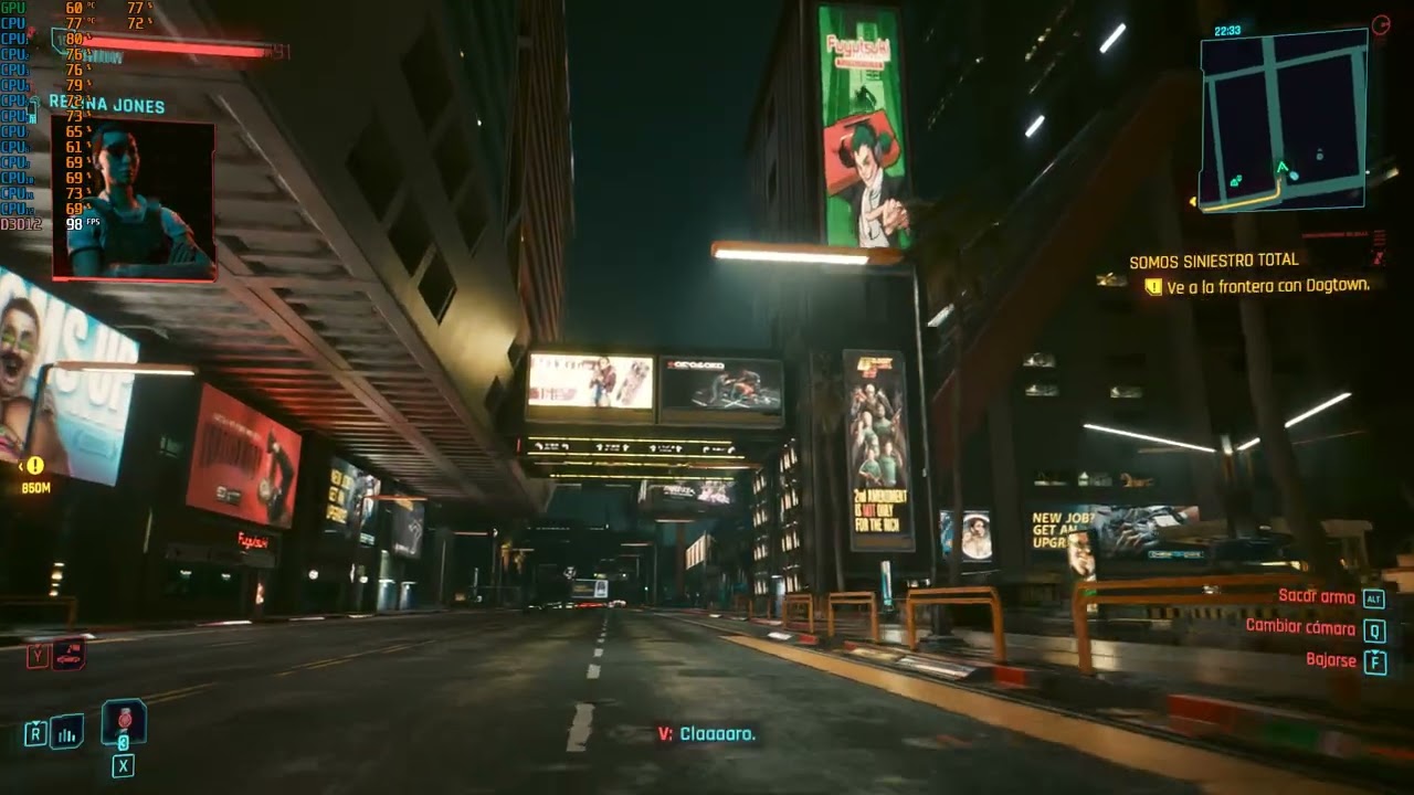 Cyberpunk 2077 Full Setting (rtx 5070,amd ryzen 5 3600Mhz,16GB Ram 3200mhz)