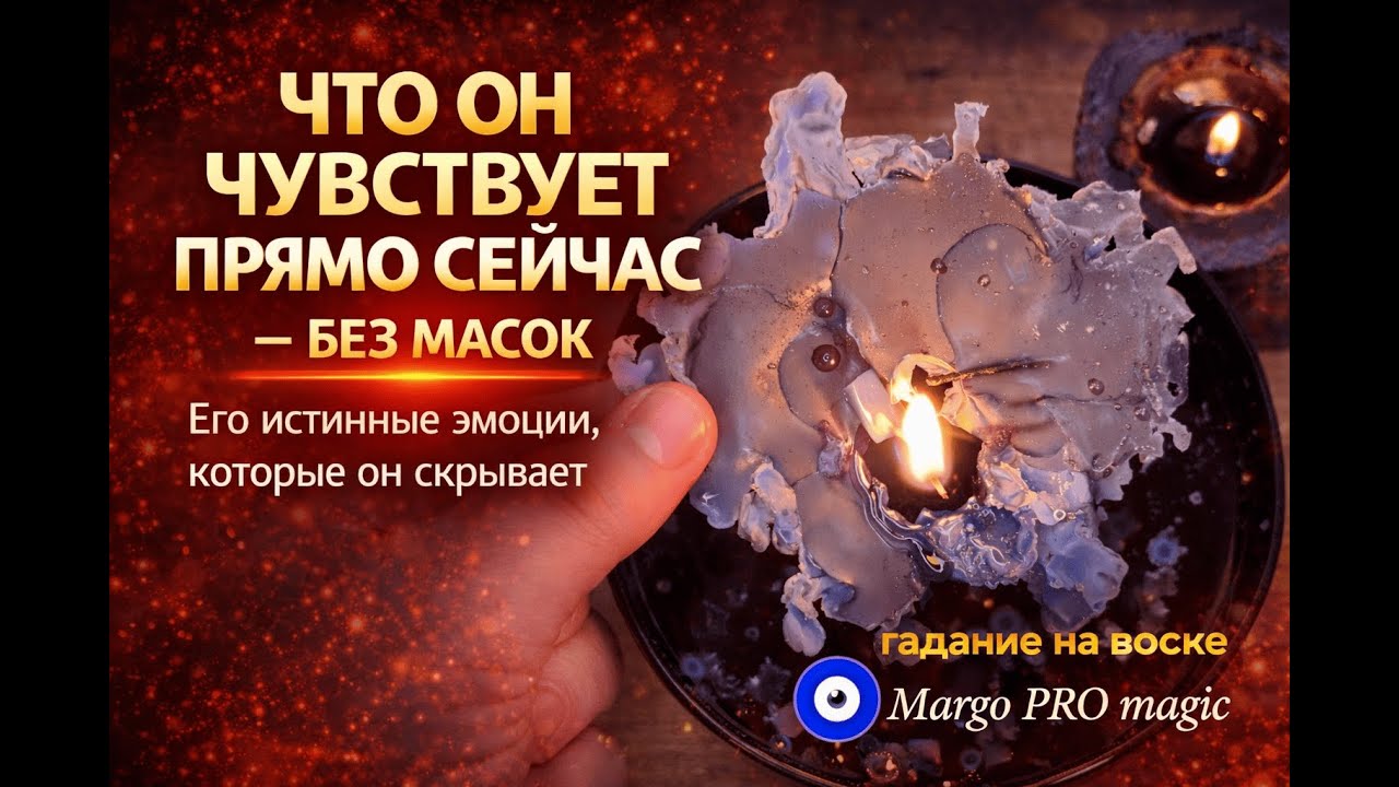 🕯️ ЧТО ОН ЧУВСТВУЕТ ПРЯМО СЕЙЧАС — БЕЗ МАСОК❗ Истинные эмоции, которые он скрывает🧿 Гадание на воске