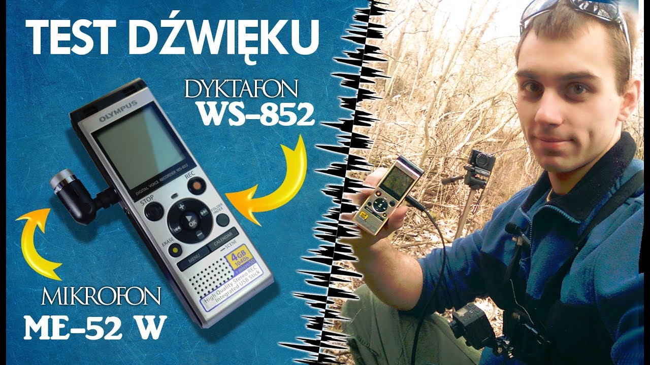 BOJOWY test | Dyktafon WS-852 + mikrofon ME-52 W (OLYMPUS)