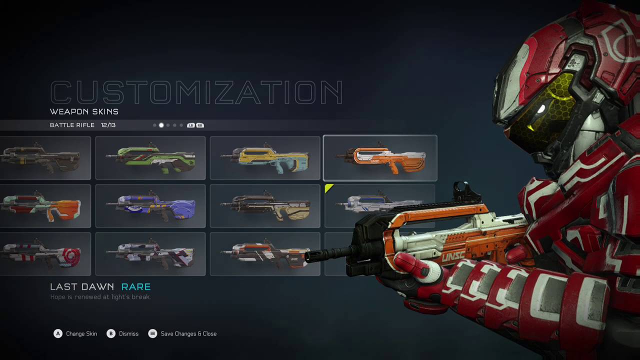 Halo 5: Guardians All Weapon Skins