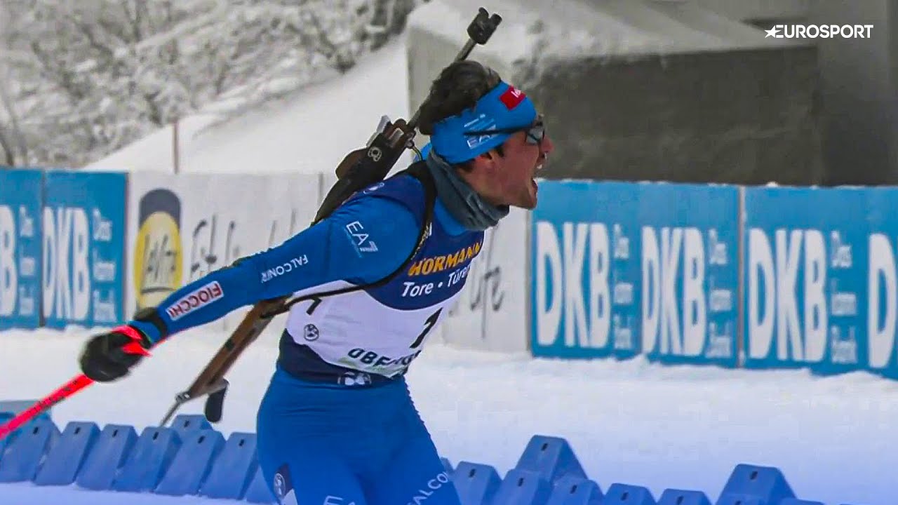 GIACOMEL &Egrave; LEGGENDA, vince l'Inseguimento a Oberhof, &egrave; PETTORALE GIALLO | ULTIMO POLIGONO E ARRIVO
