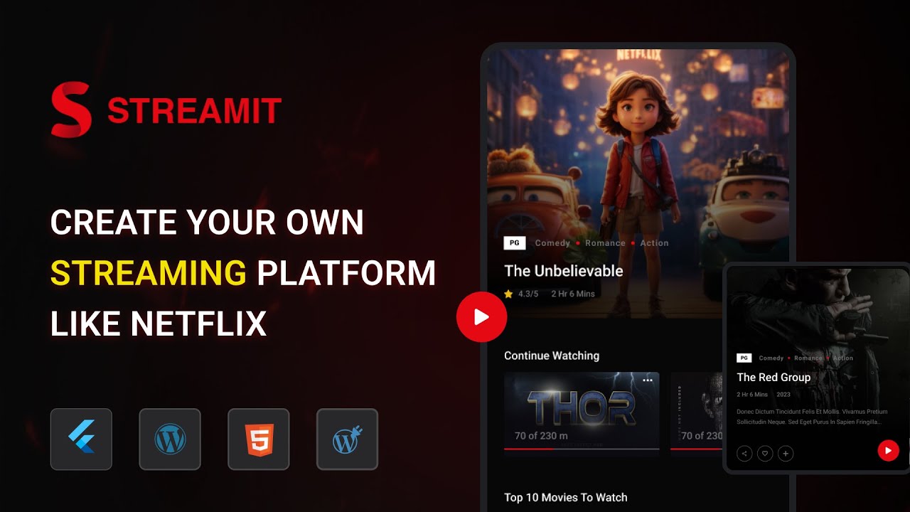 🎥Build a Professional OTT Platform🎬 with Streamit 🚀 | Iqonic Design