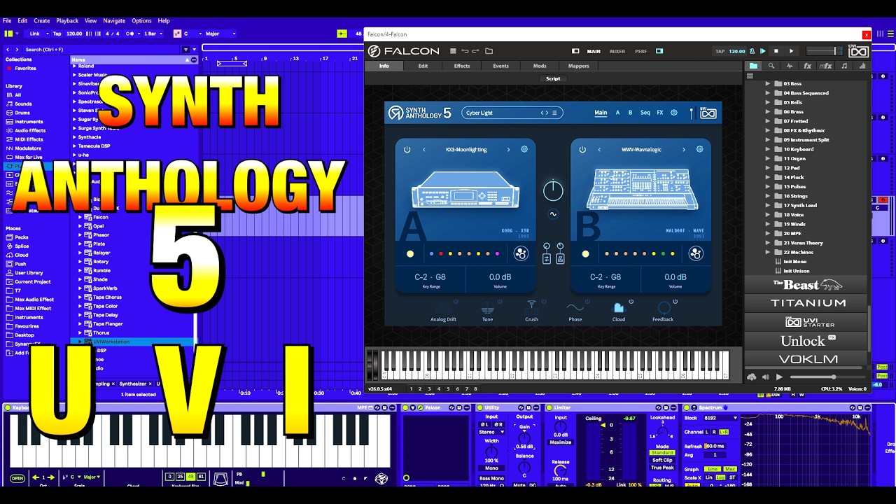 UVI Synth Anthology 5 - Choose From 300 Synths or Pick From 6000 Presets - PC & Mac