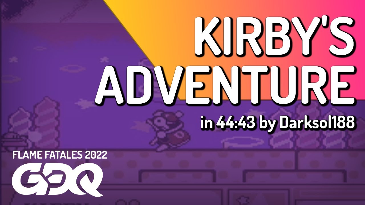 Kirby's Adventure by Darksol188 in 44:43 - Flame Fatales 2022