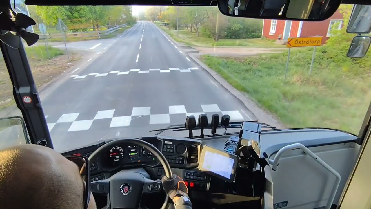 Bus Driving POV | Route 240 Växjö - Tingsryd Via Uråsa | Scania InterLink
