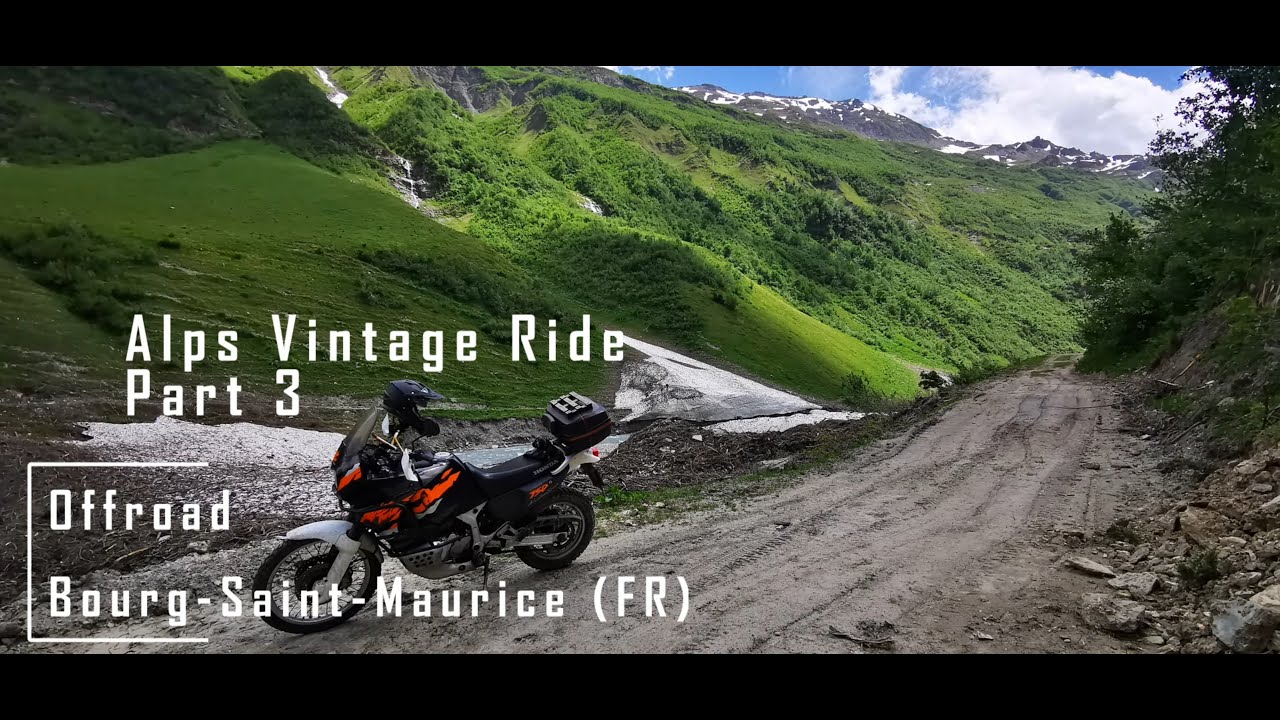 Alps Vintage Ride Africa Twin XRV 750 Part 3 On & OFF road ! CRASH !