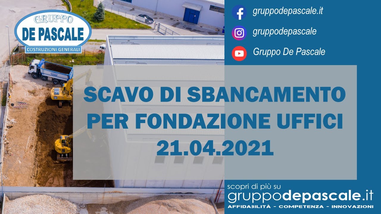 Gruppo De Pascale - Scavo di sbancamento per realizzazione fondazione palazzina uffici