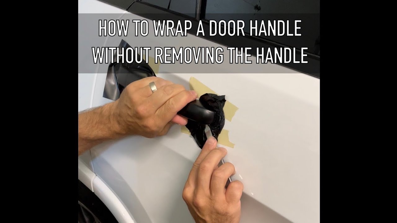 Perfect EASY Wrap On A Jeep Cherokee Door Handle WITHOUT Handle Removal