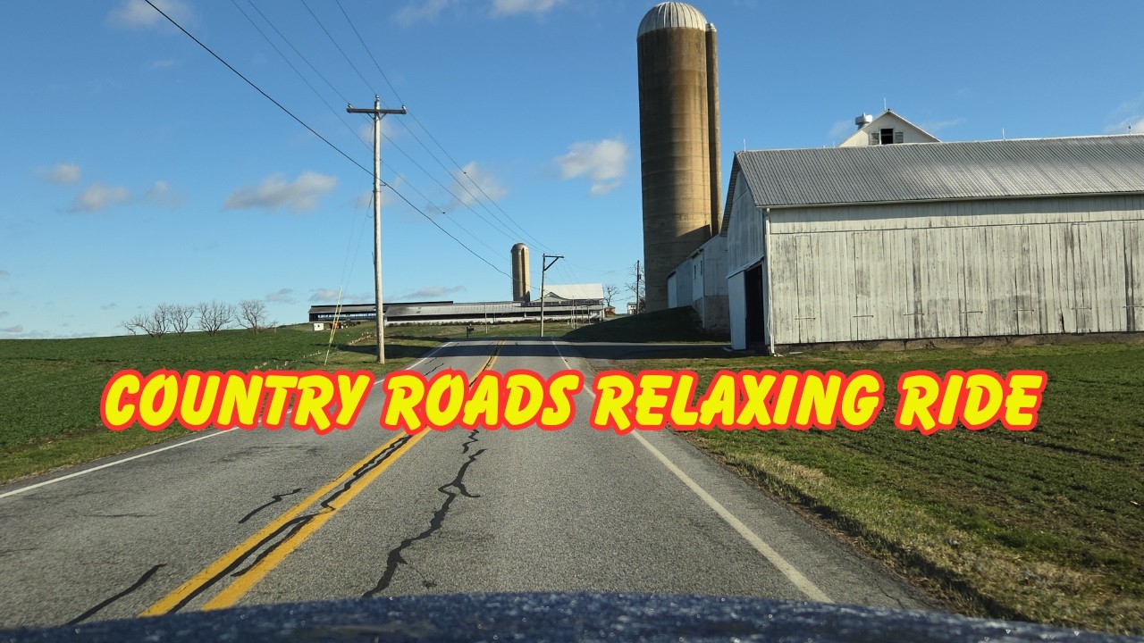 Relaxing Drive Through Amish Country Lancaster County, Scenic Tour #driving#pennsylvania#backroads